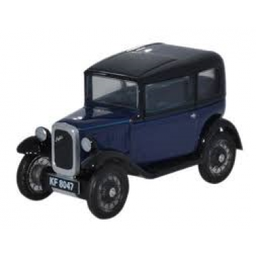 Austin Seven RN Saloon Light Royal 1/76 Oxford Diecast